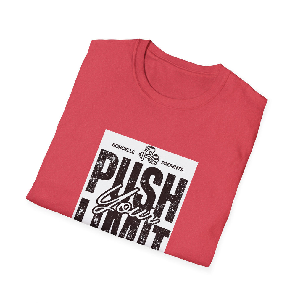 Motivational Unisex T-Shirt: "Push Your Limit" - Workout Gear, Fitness Tee, Inspirational Apparel, Gift for Gym Lovers, Casual Style