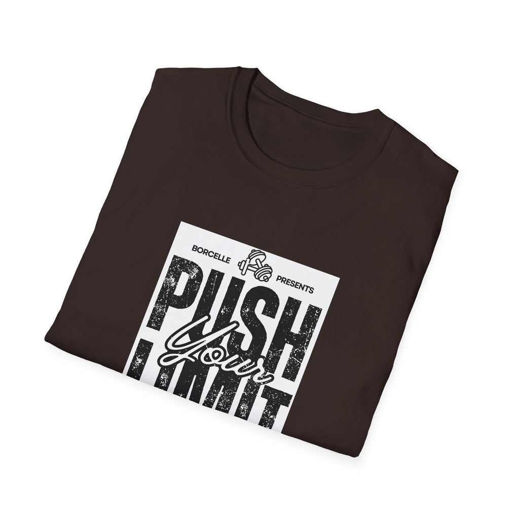 Motivational Unisex T-Shirt: "Push Your Limit" - Workout Gear, Fitness Tee, Inspirational Apparel, Gift for Gym Lovers, Casual Style