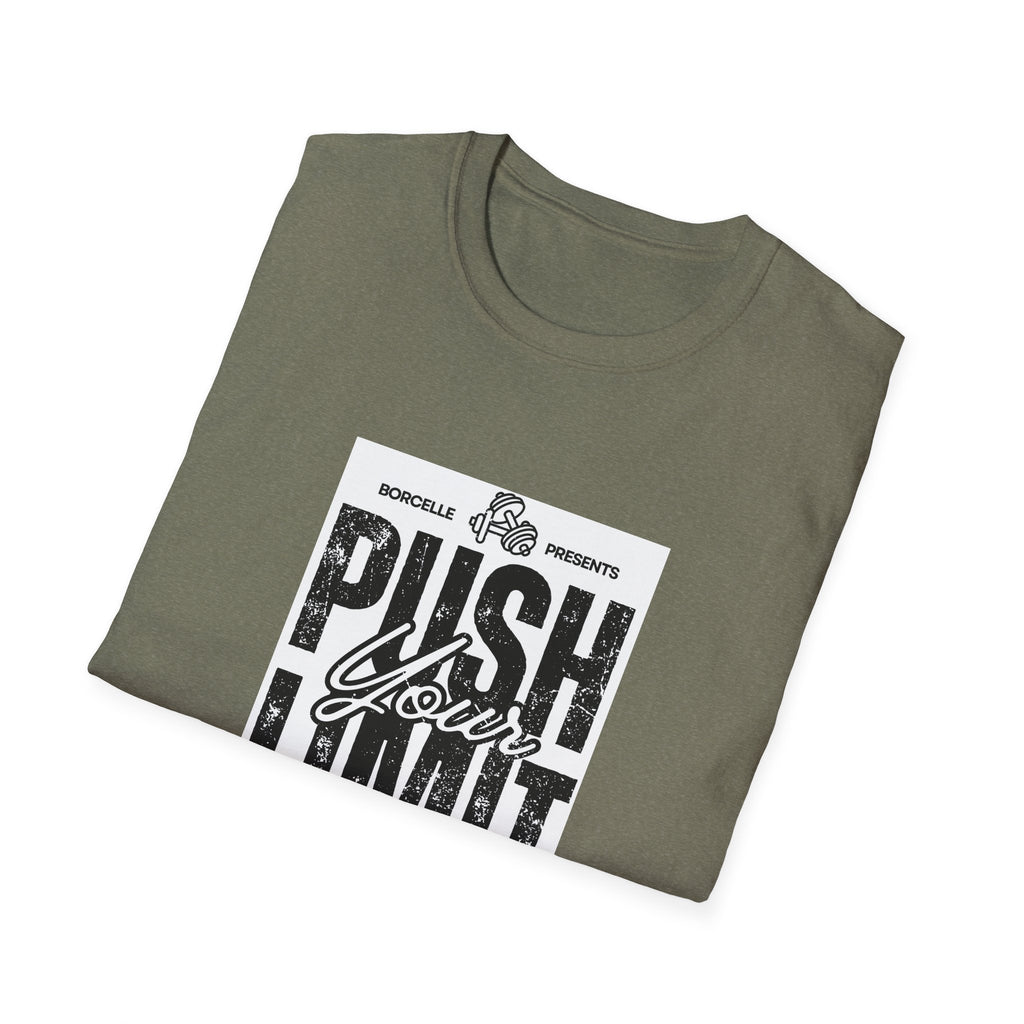 Motivational Unisex T-Shirt: "Push Your Limit" - Workout Gear, Fitness Tee, Inspirational Apparel, Gift for Gym Lovers, Casual Style