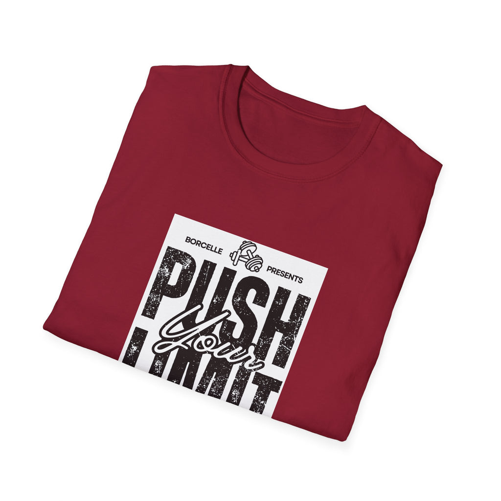Motivational Unisex T-Shirt: "Push Your Limit" - Workout Gear, Fitness Tee, Inspirational Apparel, Gift for Gym Lovers, Casual Style