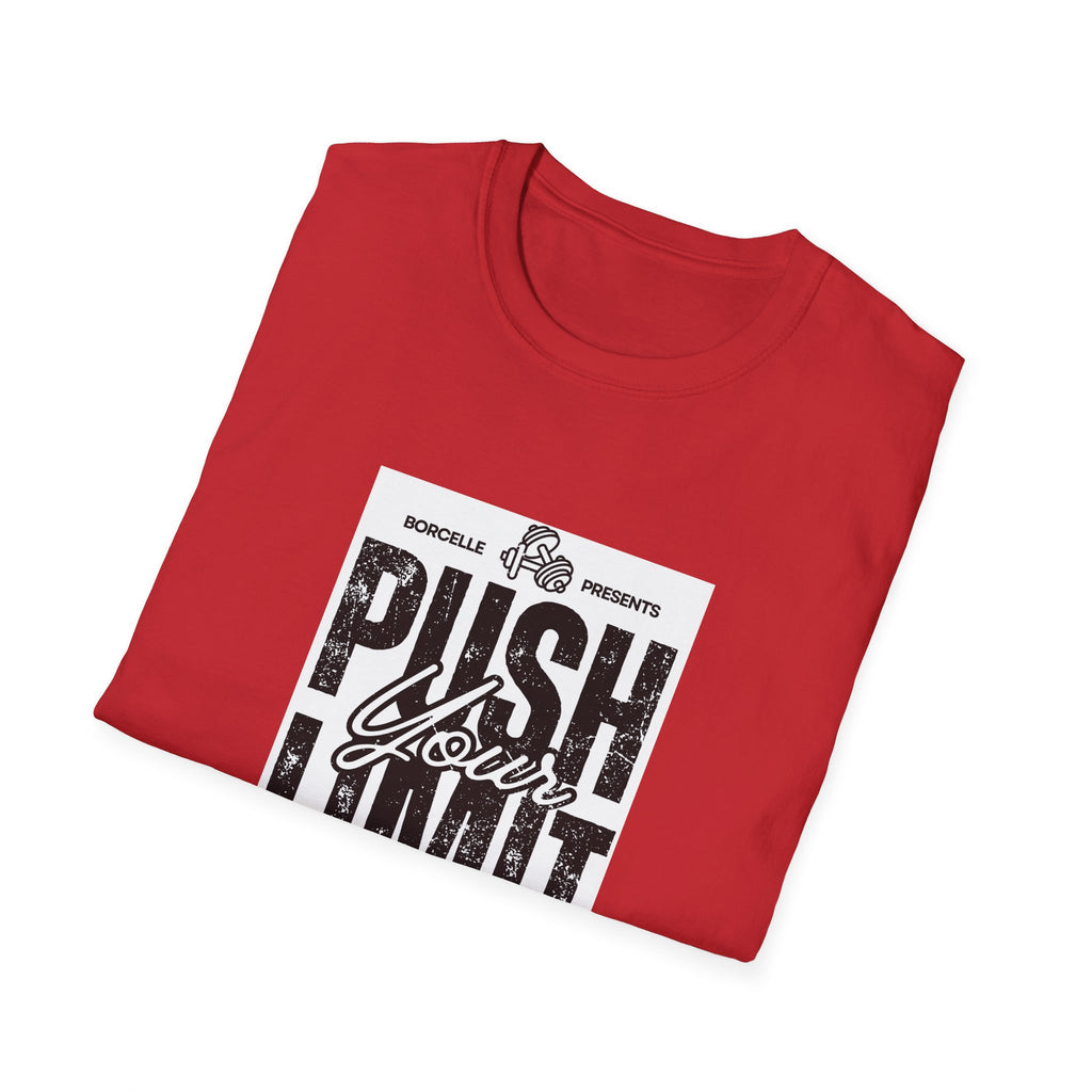 Motivational Unisex T-Shirt: "Push Your Limit" - Workout Gear, Fitness Tee, Inspirational Apparel, Gift for Gym Lovers, Casual Style