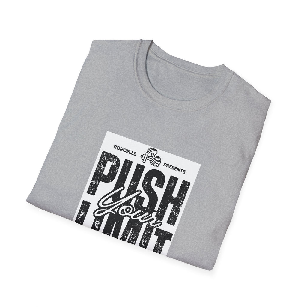 Motivational Unisex T-Shirt: "Push Your Limit" - Workout Gear, Fitness Tee, Inspirational Apparel, Gift for Gym Lovers, Casual Style