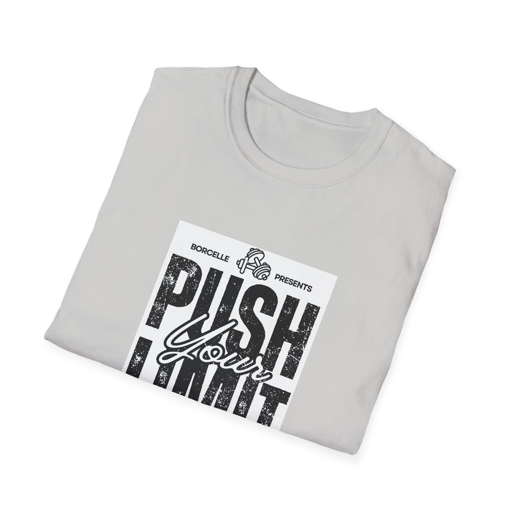 Motivational Unisex T-Shirt: "Push Your Limit" - Workout Gear, Fitness Tee, Inspirational Apparel, Gift for Gym Lovers, Casual Style