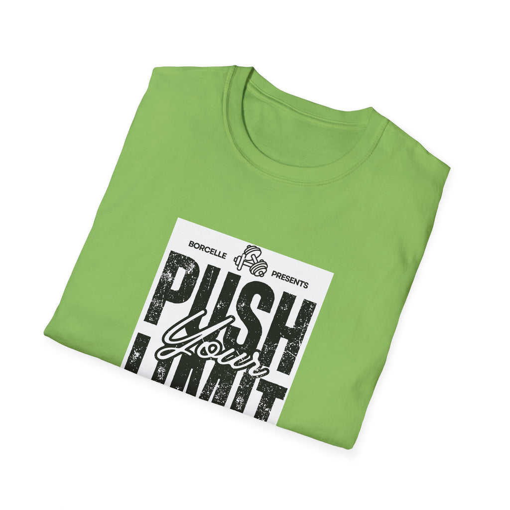 Motivational Unisex T-Shirt: "Push Your Limit" - Workout Gear, Fitness Tee, Inspirational Apparel, Gift for Gym Lovers, Casual Style
