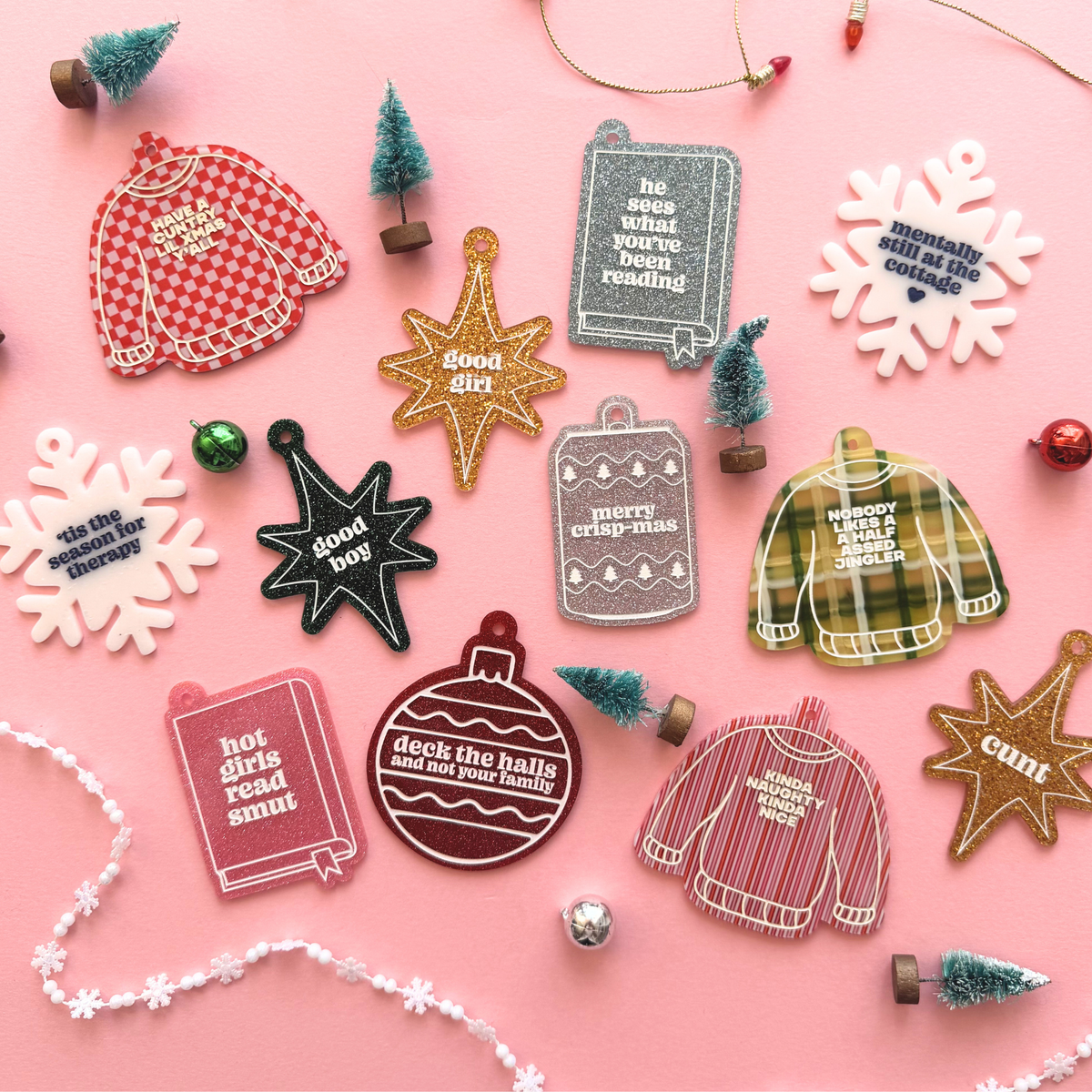 Tis The Season for Therapy  Funny Christmas Ornament