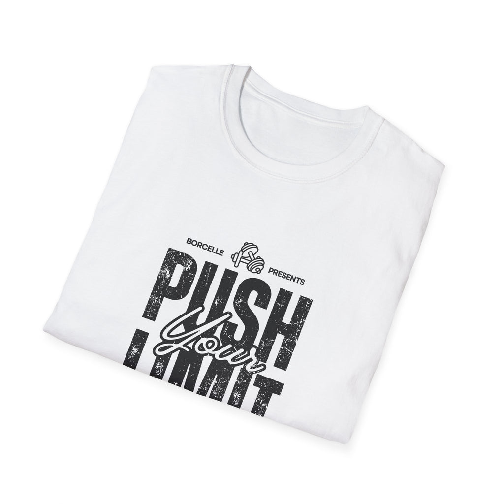 Motivational Unisex T-Shirt: "Push Your Limit" - Workout Gear, Fitness Tee, Inspirational Apparel, Gift for Gym Lovers, Casual Style