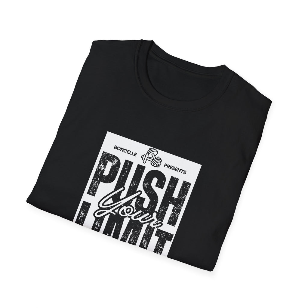 Motivational Unisex T-Shirt: "Push Your Limit" - Workout Gear, Fitness Tee, Inspirational Apparel, Gift for Gym Lovers, Casual Style