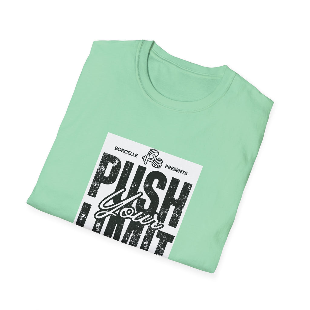 Motivational Unisex T-Shirt: "Push Your Limit" - Workout Gear, Fitness Tee, Inspirational Apparel, Gift for Gym Lovers, Casual Style