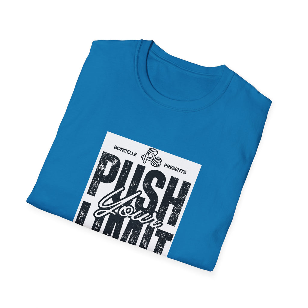 Motivational Unisex T-Shirt: "Push Your Limit" - Workout Gear, Fitness Tee, Inspirational Apparel, Gift for Gym Lovers, Casual Style
