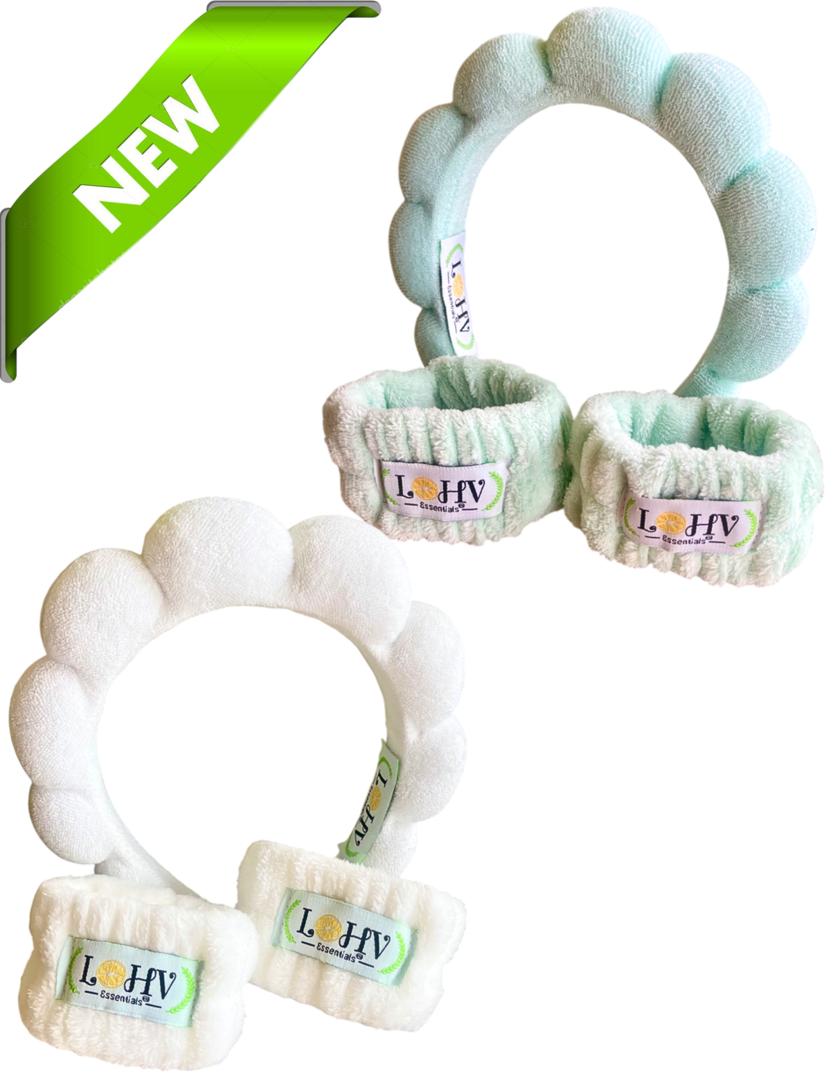 Spa Headband & Wristband Set