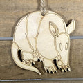 Texas Armadillo Christmas Ornament | Funny Holiday Decor
