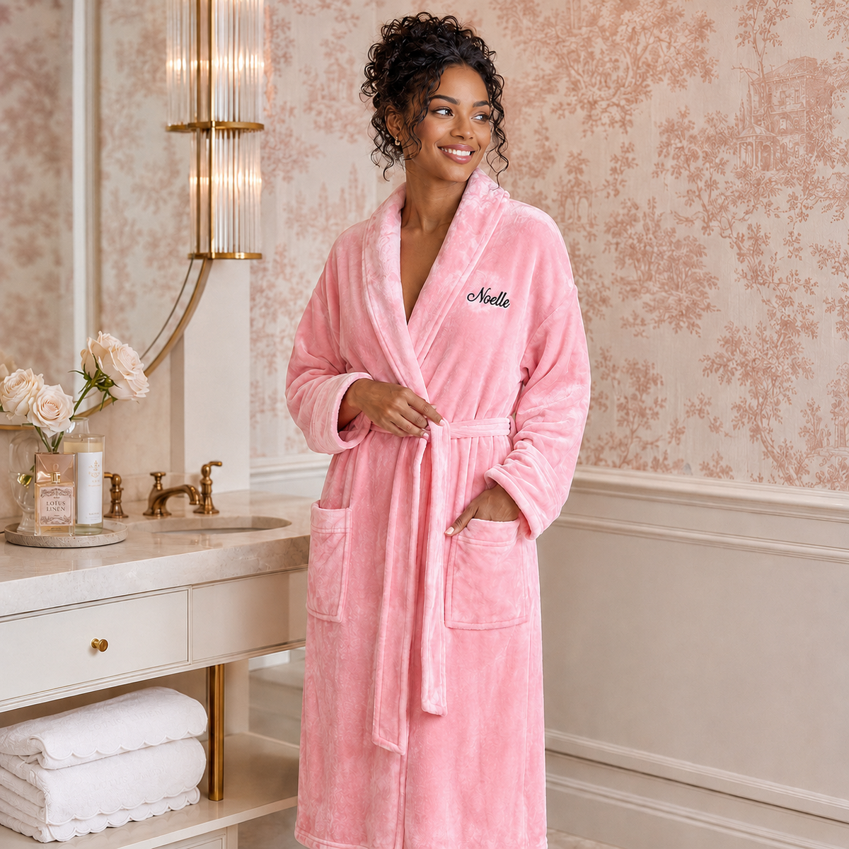 Plush Hooded Robe